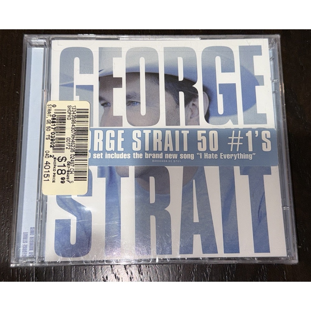 George Strait CD 50 Number Ones New With Wrapper Still Sealed